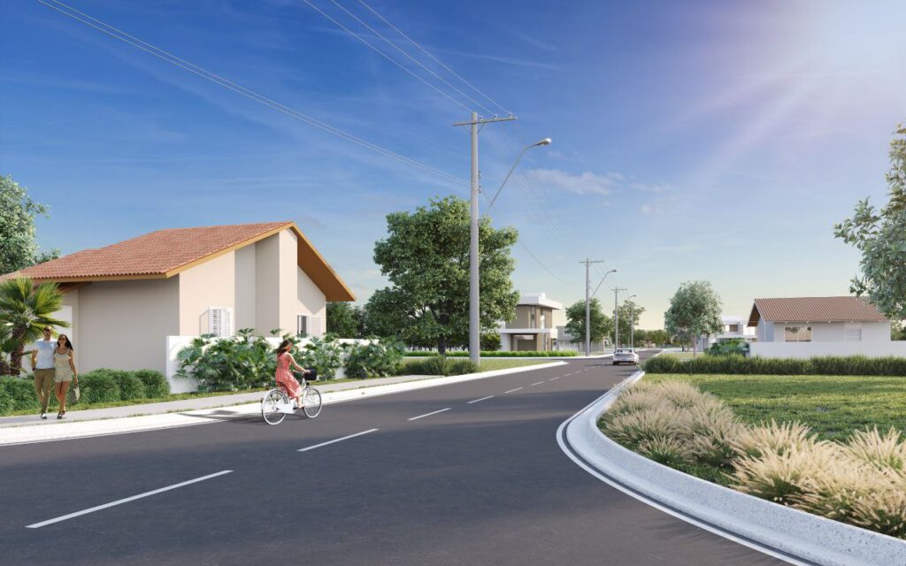 Ruas amplas Residencial Jardins 1